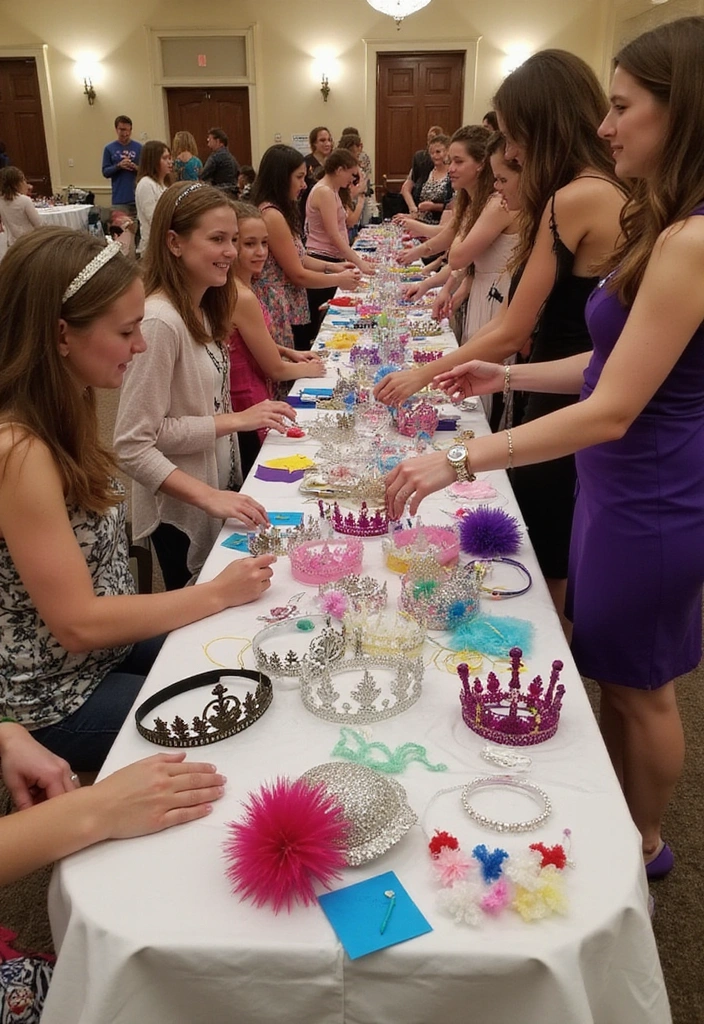 21 Sweet 16 Decorations That Will Make the Birthday Girl Feel Like a Queen! - 9. Crown and Tiara Station